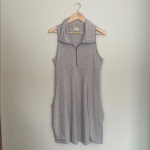 Polo Heather Gray Zip Collar Dress